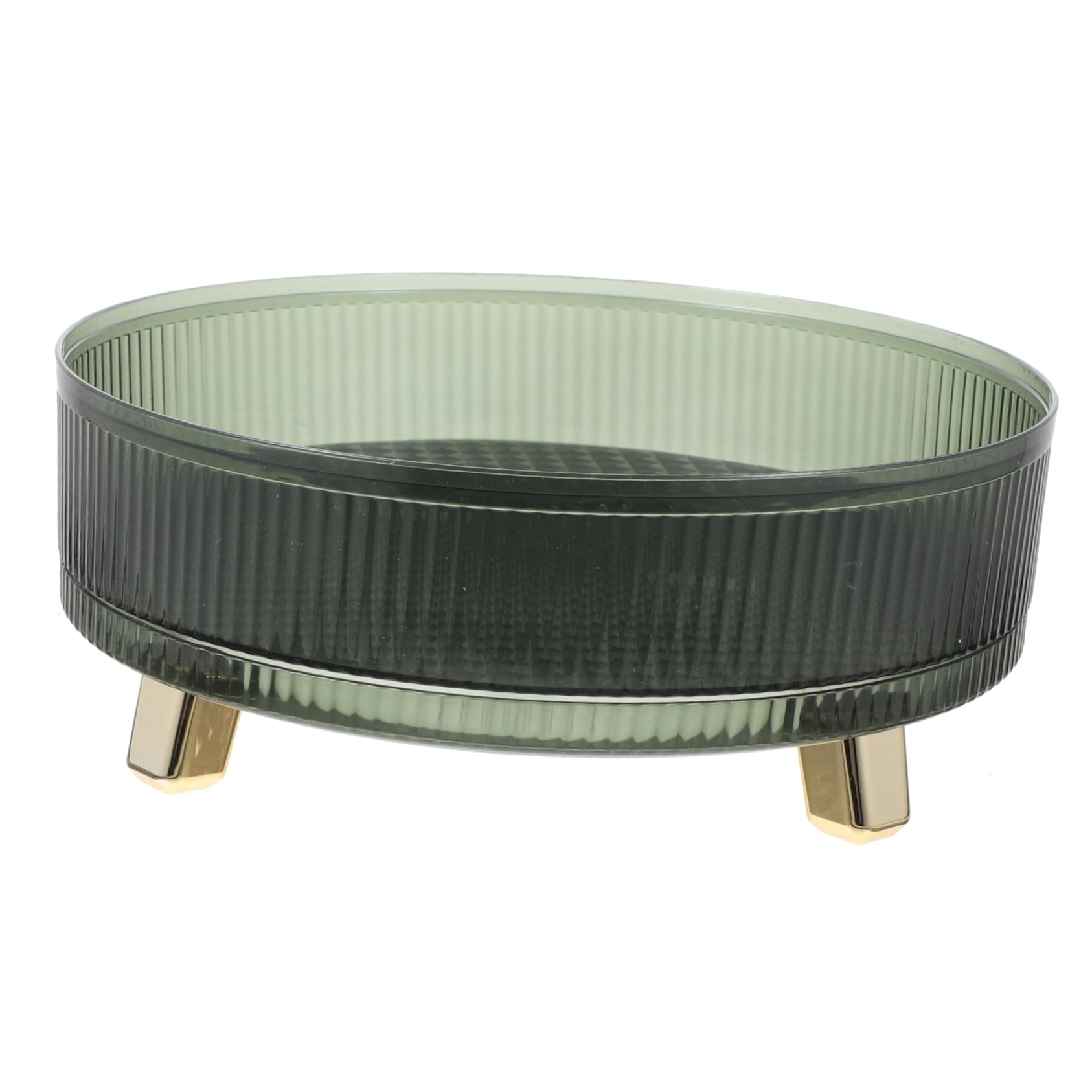 Organizer Rotante Rotondo in Pet e Abs Verde 360 Gradi