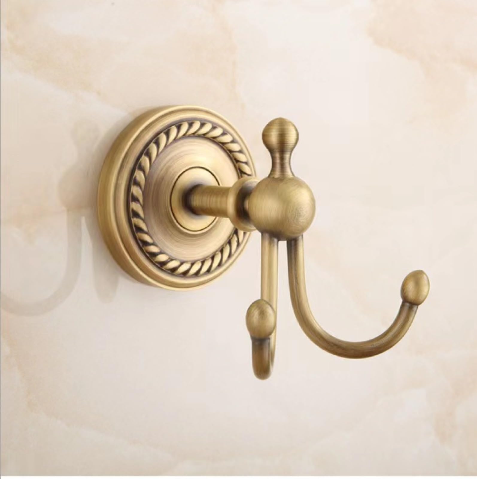 FGXHHS All Copper European Antique Towel Rack Twist Bath Bathroom Hardware Pendant Shelf Toilet Set, Clothes Hook