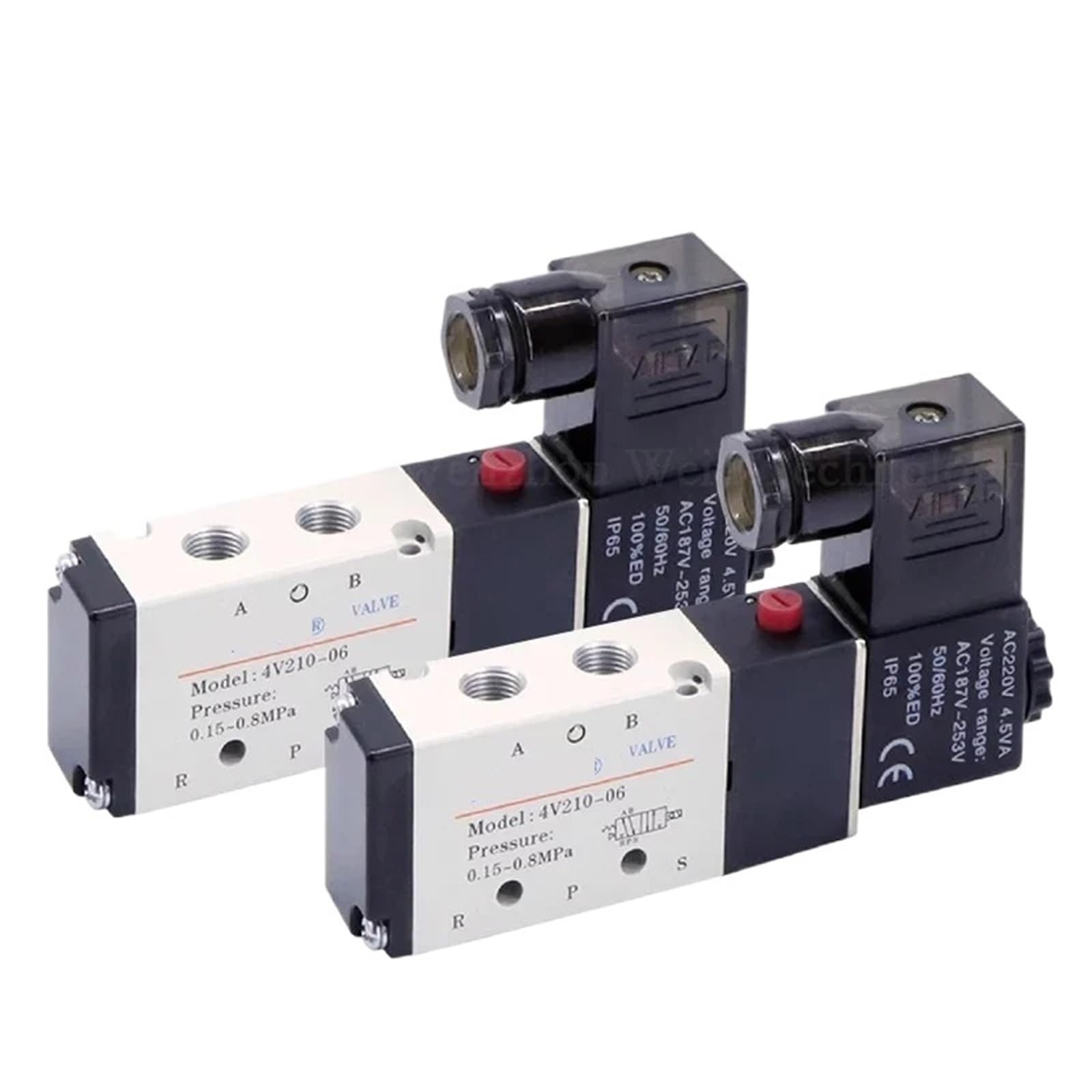 Électrovanne 4V210-08 pilotage de vérin pneumatique double effet AC220