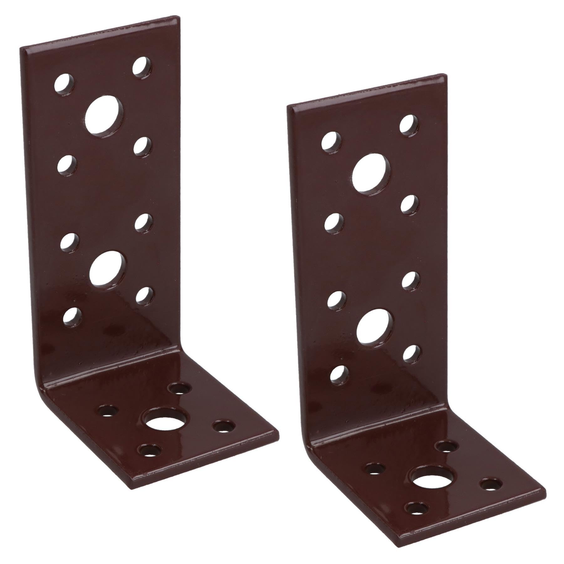 Ab Tools Angle Corner Bracket L-Shape Brace Fastener Plate 90Mm X 45Mm X 40Mm 2Pk