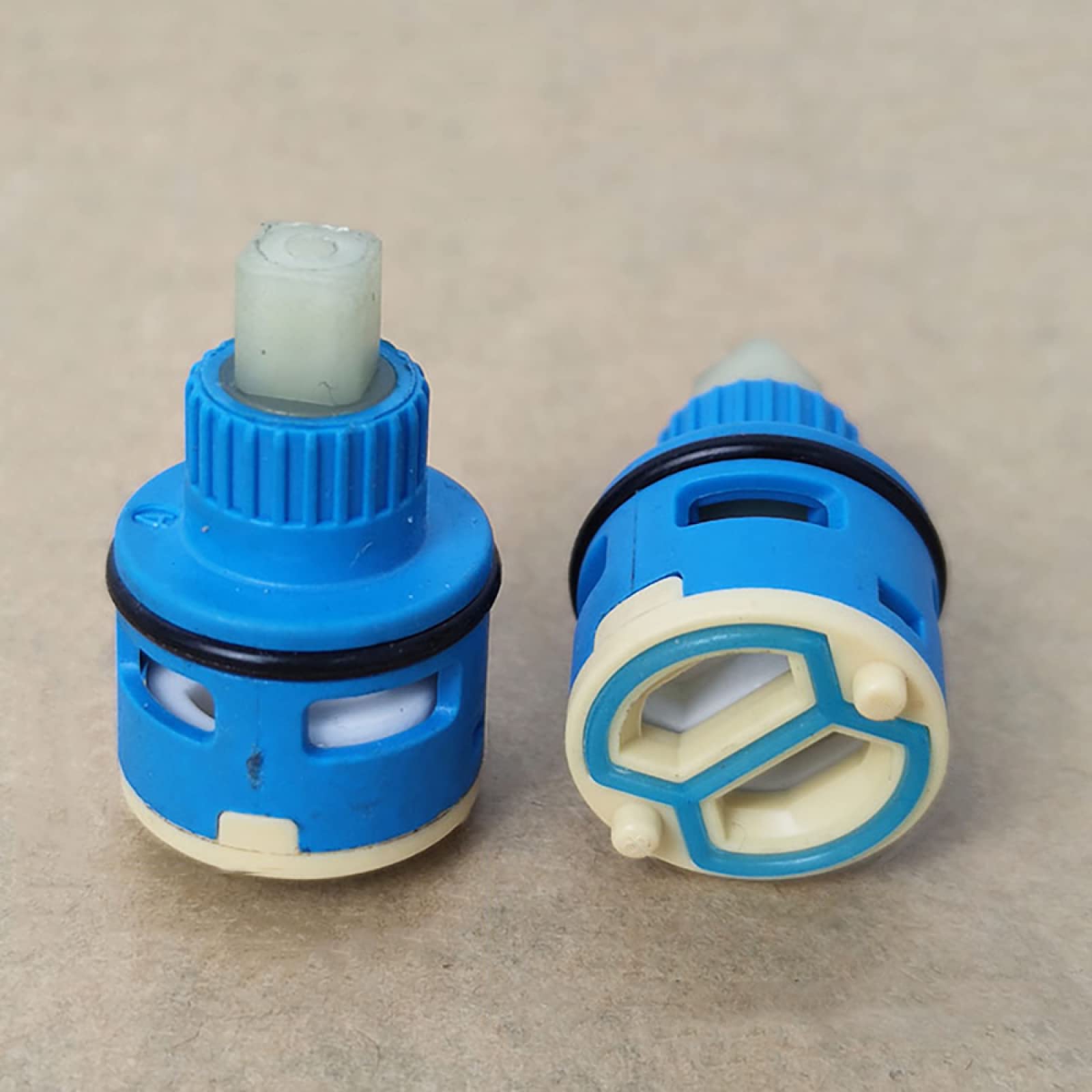 Ouhbndeaz R 22Mm Faucet Cartridge Replacement 22/25/26/28/33/35/40Mm Ceramic Disc Cartridge Faucet Water Mixer Tap Inner Control Kitchen Valve I-26Mm(R 22Mm)