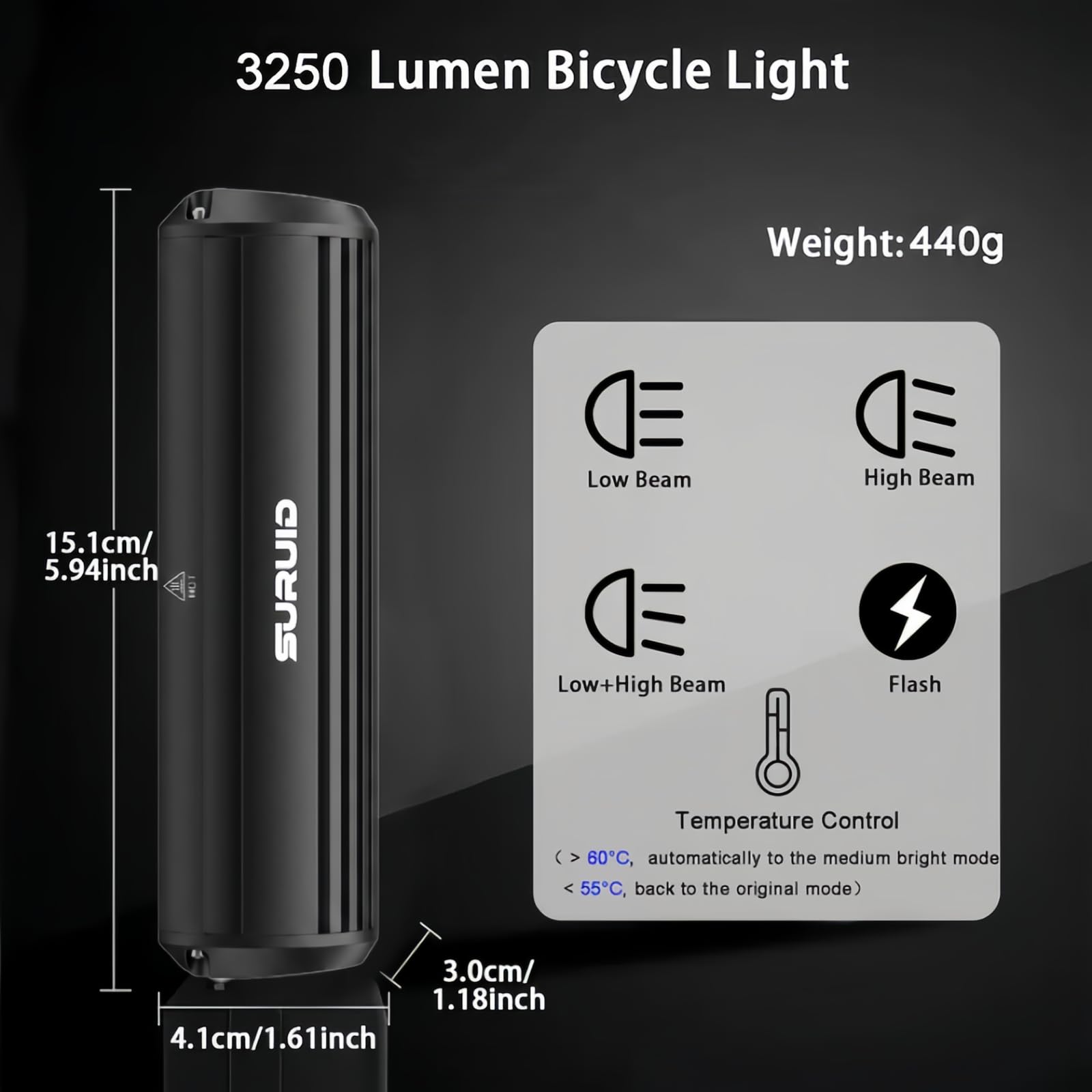 Superhelles LED-Fahrradlicht