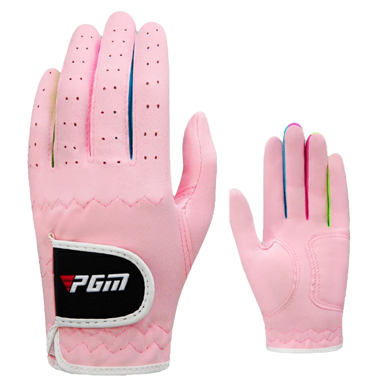 Guantes de golf de microfibra suave para mano derecha e izquierda 8