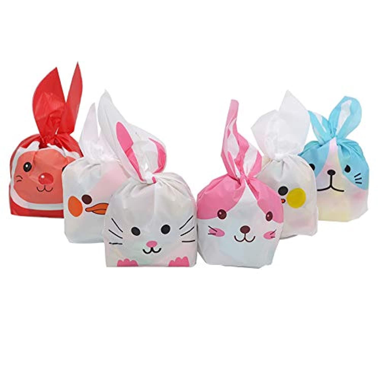 TREXEE Pack of 50 Guddy Bags Party Favor Bags Cookie Bags Chocolate Pouches Birthday Party Return Gift Bags (13.5cm*22cm)