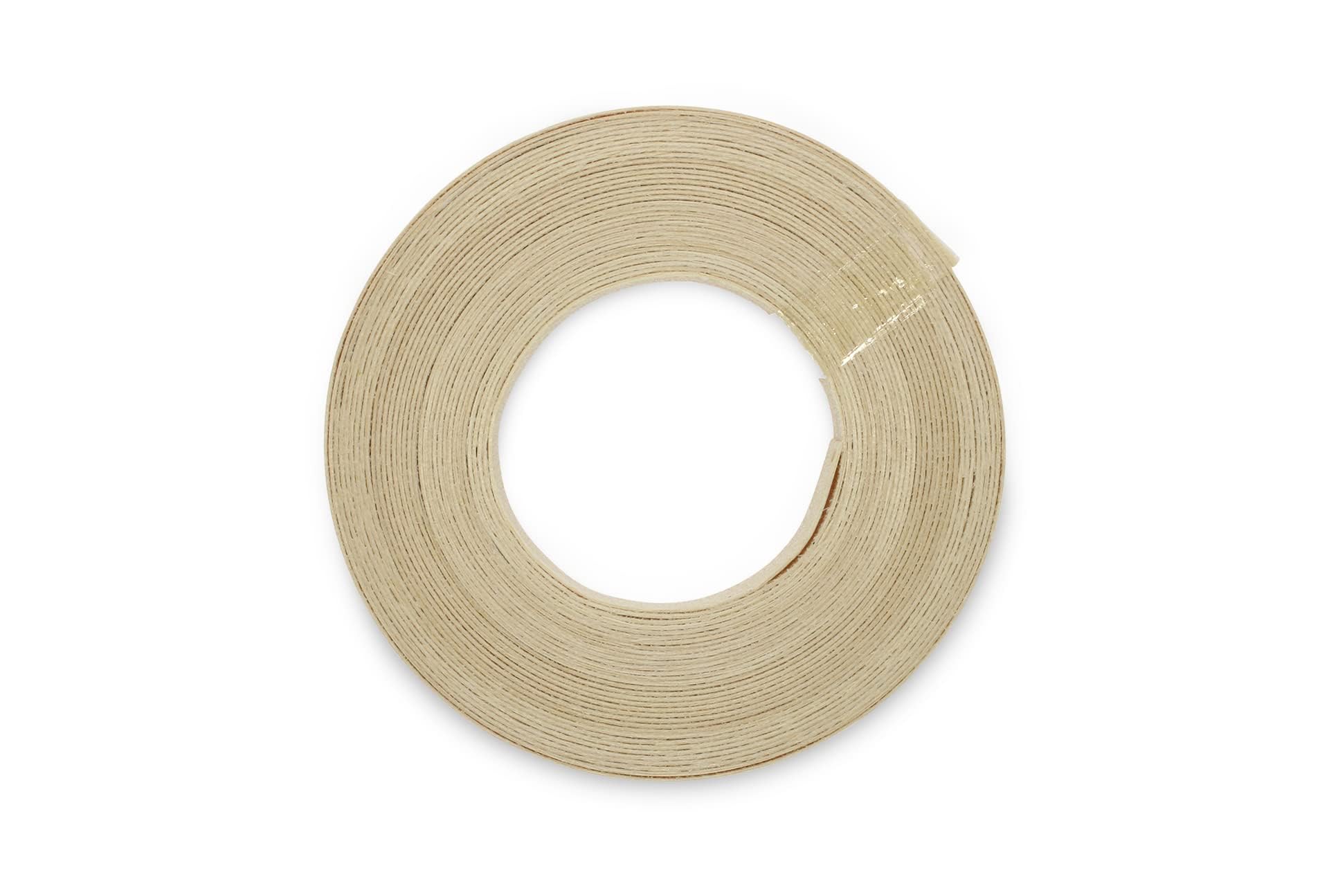 Borde termoadhesivo de abedul real de 30 mm, rollo de 7,5 m, cinta de chapa de madera prepegada para una fácil aplicación de bricolaje, cubrirá el borde de un panel de MDF estándar