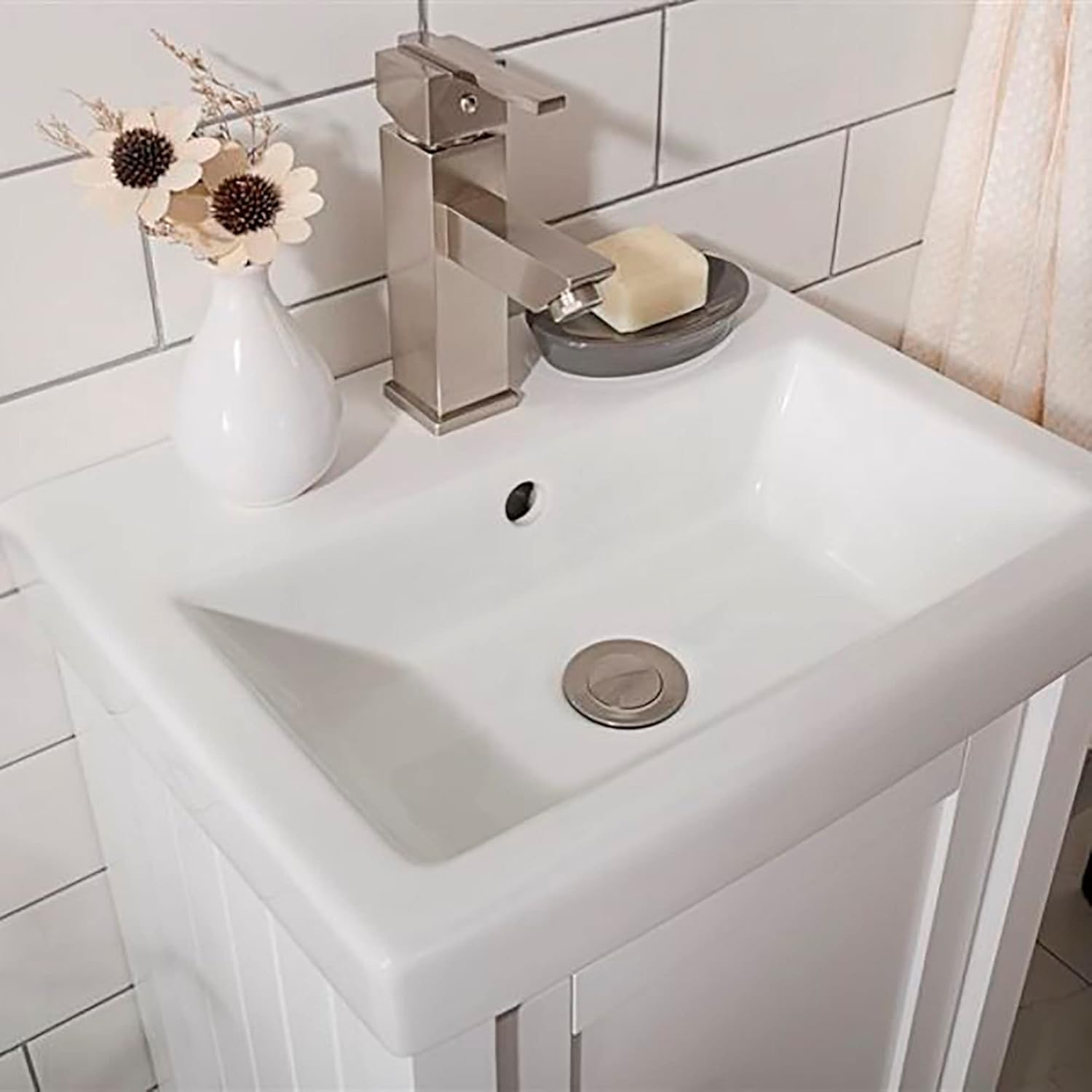 Legion Furniture 18-inch White Sink Vanity