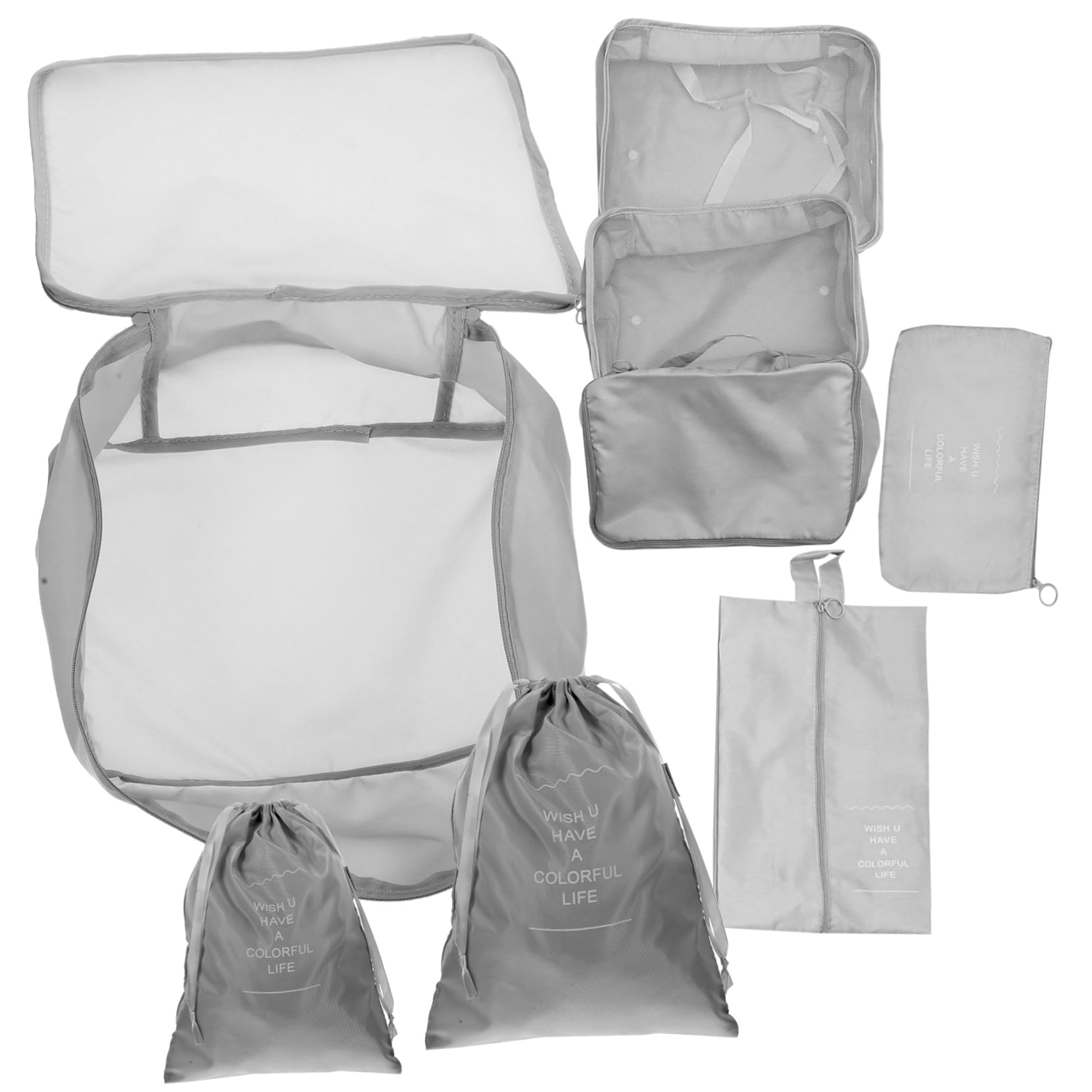 Veemoon Organizer Valigia Viaggio Borse Vestiti Borse Scarpe Trucco Accessori Cubi Organizzazione Accessori Viaggio Famiglia Lavoro Vacanze Escursioni Lunghi