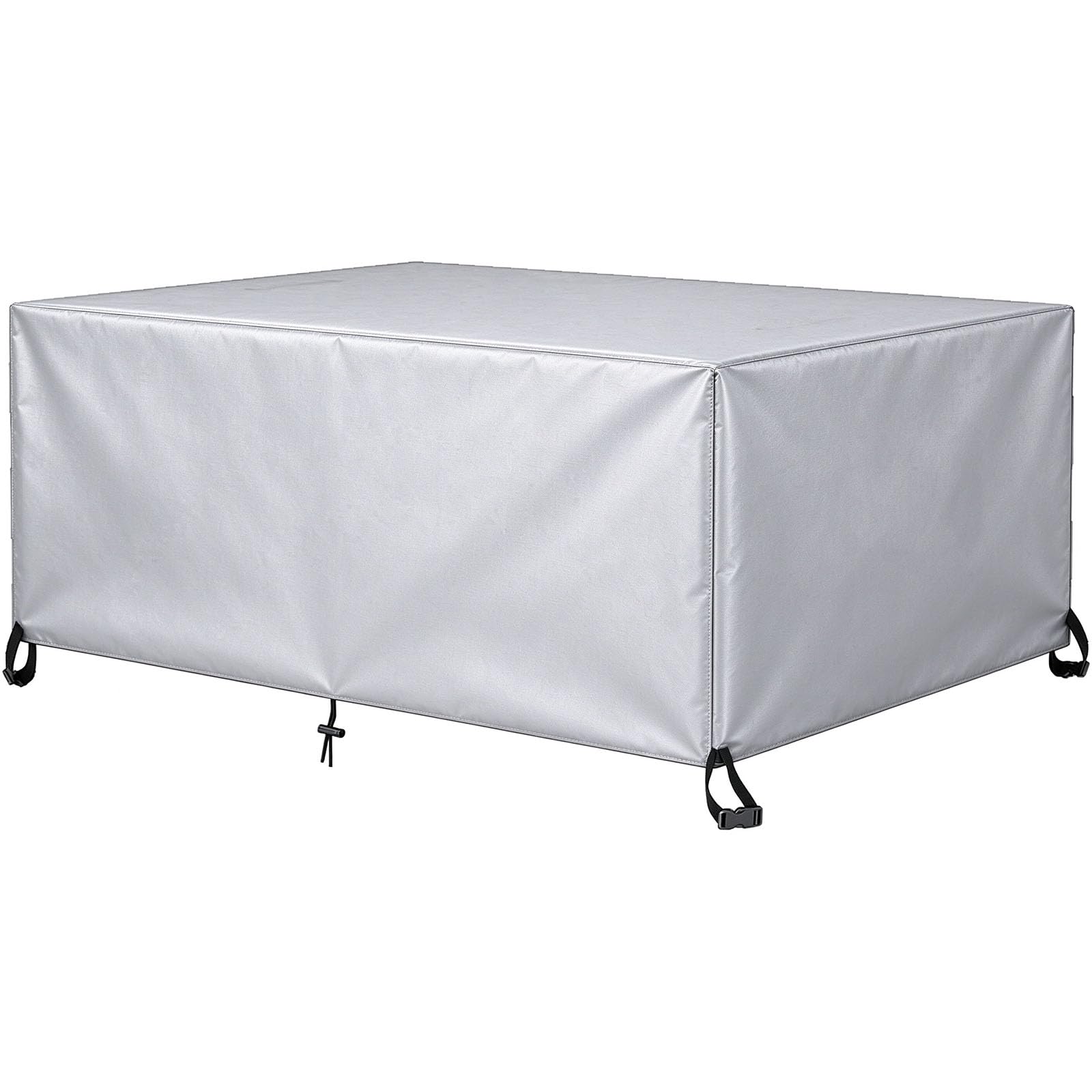 Housse Salon De Jardin Exterieur 200x160x115cm (LxWxH) 210D Tissu Oxford Anti-UV, Coupe-Vent, Bache Table ImperméAble Housse de Protection pour Meubles de Jardin pour Chaises Canapés