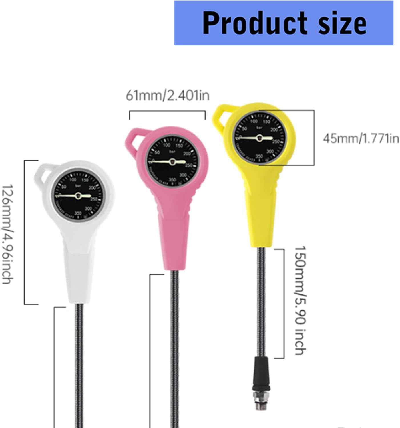 ダイビング残圧計交換用水中計高精度圧力使いやすい高精度