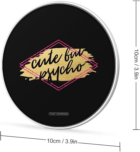 Miniatura 2 de Almohadilla de carga inalámbrica linda pero psicópata de 10 W, almohadilla de carga rápida compatible con iPhone 15 14 13 12 Series Samsung Galaxy