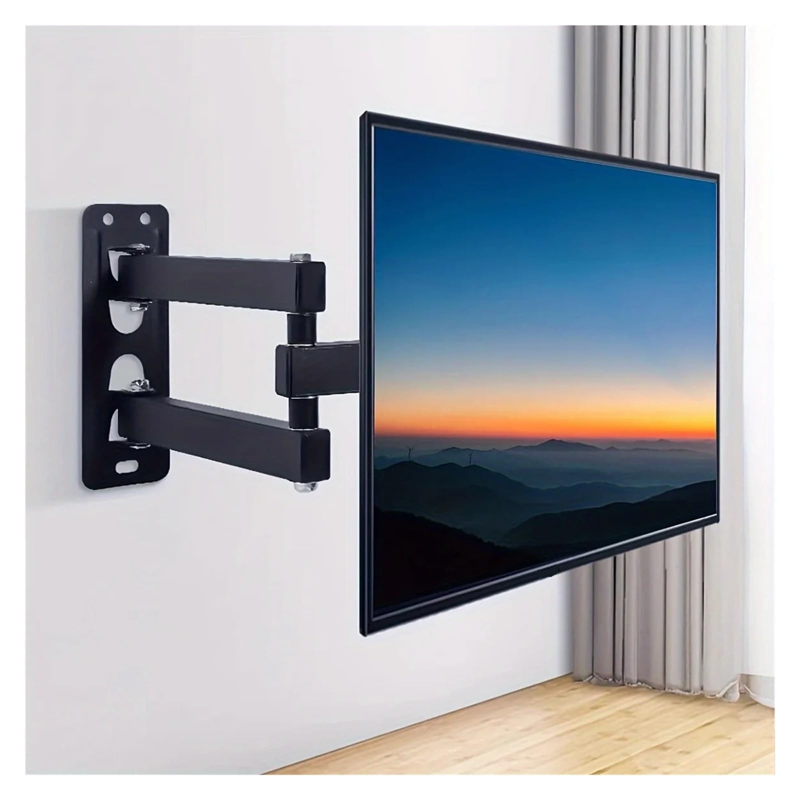 Staffa Da Parete Regolabile for Monitor LED LCD Da 32-55 Pollici, VESA Massimo 400x400 Mm