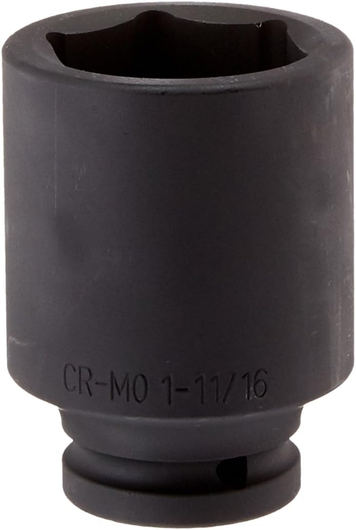SUNEX TOOLS 454D 3/4-Inch Drive Deep 6 Point Impact Socket 1-11/16-Inch