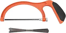 Serra manual pesada de 23 cm com 5 lâminas de metal, moldura de liga de alumínio, serra de esquadria profissional para metal, artesanato, madeira, corte de plástico