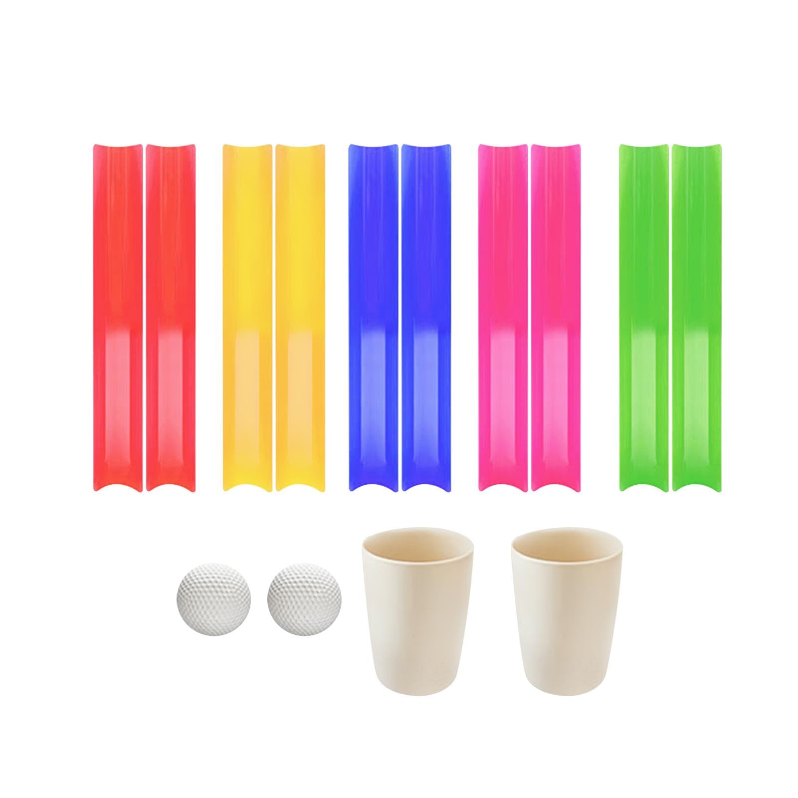 10 Piezas Juegos de Tubería Juegos Grupales Juego Deportivos Bolsa Organizadora Material Ligero Adecuado para Formación de Equipos Deportes en Campo I, Largo 5.5 cm de Ancho