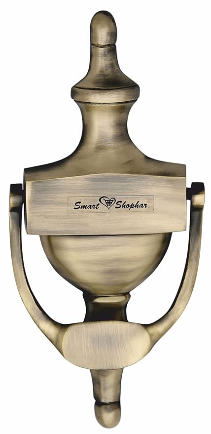 Smart Shophar Brass Victoria Door Knocker 8 Inches Antique Pack of 1