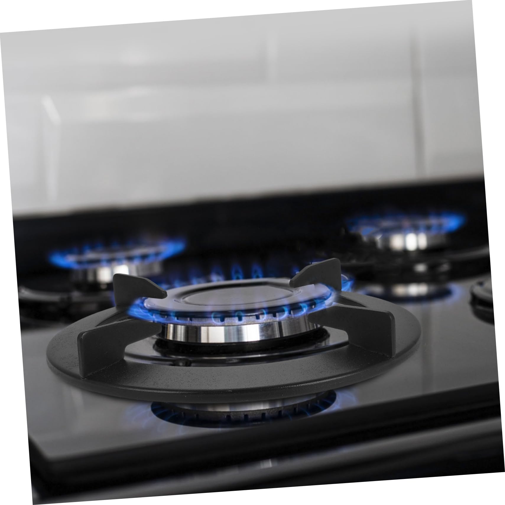 Sosoport Supporto in Ghisa Antiscivolo Per Wok e Pentole Su Fornelli a Gas Rettangolari, Anello Di Supporto Stabile Per Piano Cottura, Accessorio Per Cucina Domestica,