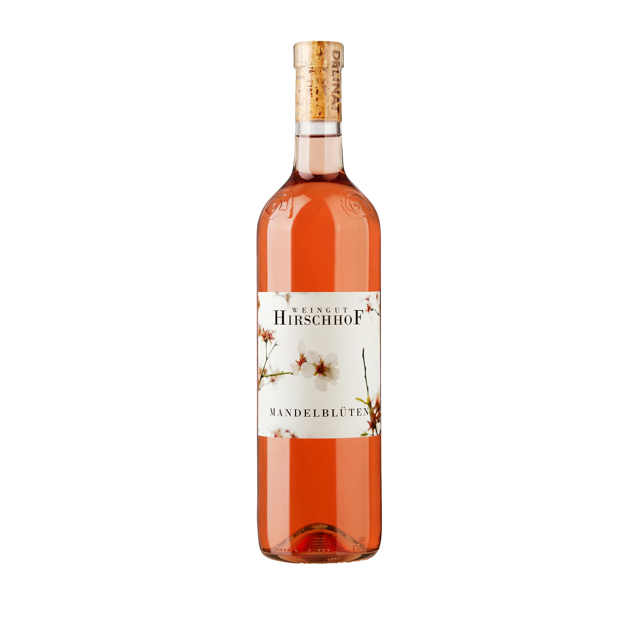 DELINAT Hirschhof Mandelblüten Rosé 2025 – Deutscher Roséwein halbtrocken | Eleganter und frischer Cuvée aus Sankt Laurent, Spätburgunder, Regent - Veganer Bio-Wein aus Rheinhessen 1 x 0,75l