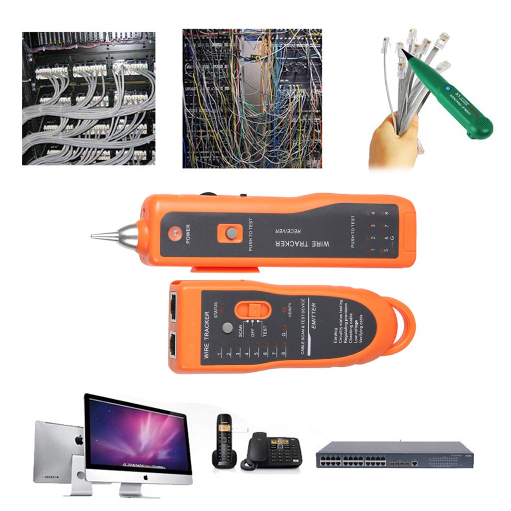 Cable de red telefónica Cable LAN RJ45 RJ11 Tracker Tóner Trackers Tester