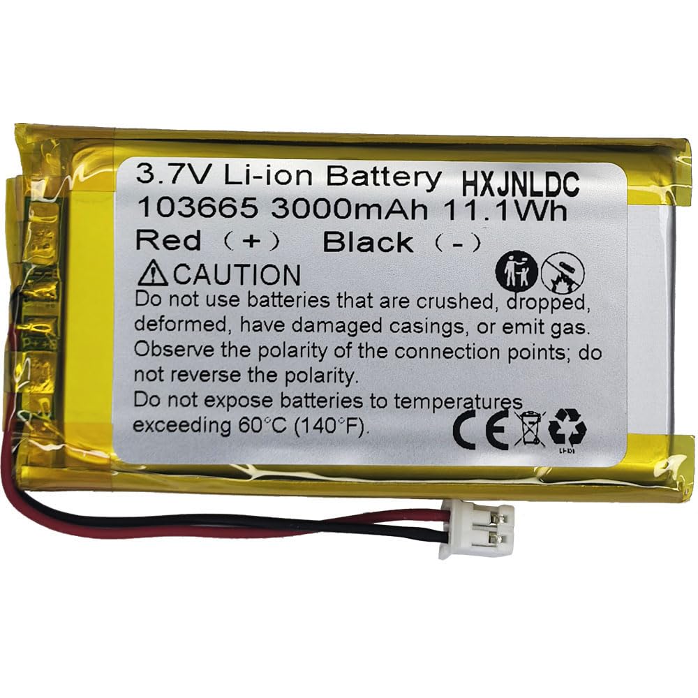 ハンドメイドアクセサリー Amazon.com: HXJNLDC DC 3.7V 3000mAh 103665 Rechargeable Lithium