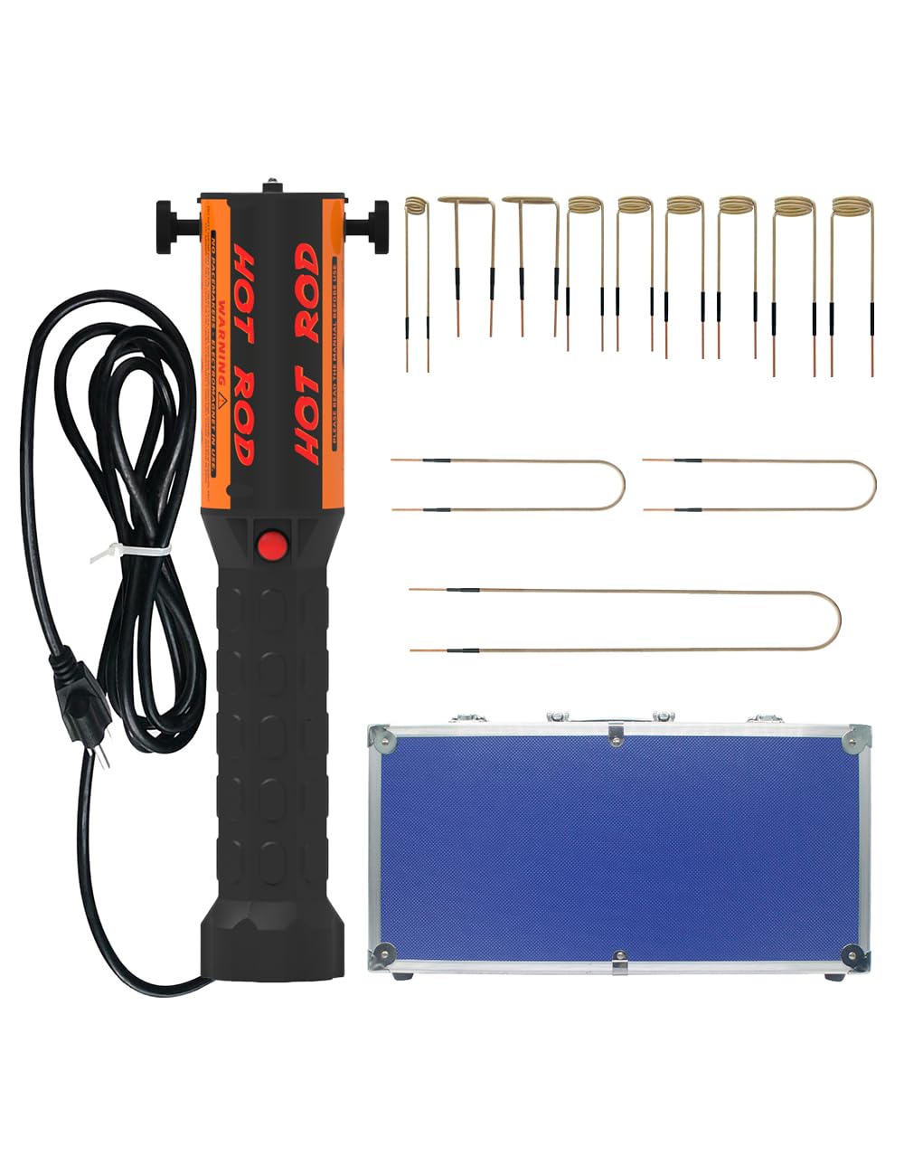 Solary Hand Held Magnetic Induction Heater, 1000W 110V Fireless Heat Tool with 12 Coils for Rusty Screw Removing