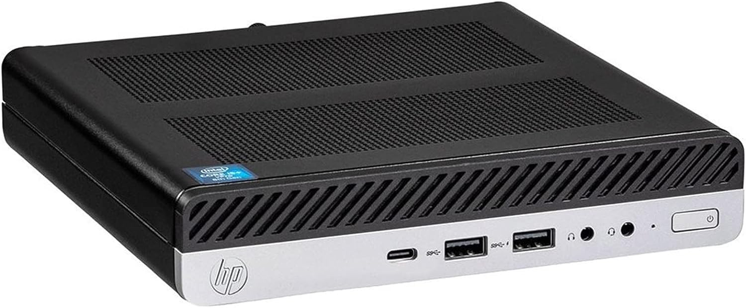 HP EliteDesk 800 G4 PC Mini ordinateur de bureau Intel i5-8400T Ram 16 Go DDR4 SSD 240 Go Windows 11 Pro (reconditionné)