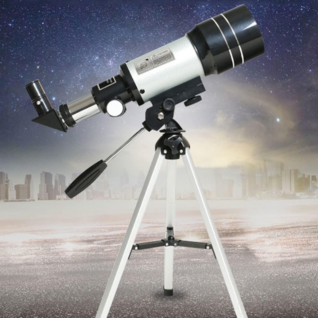 LSLYTQ Telescopes for Beginners, Astronomy Telescope 300/70 Mm, Portable Telescope with Adjustable Tripod, for Adult Teens