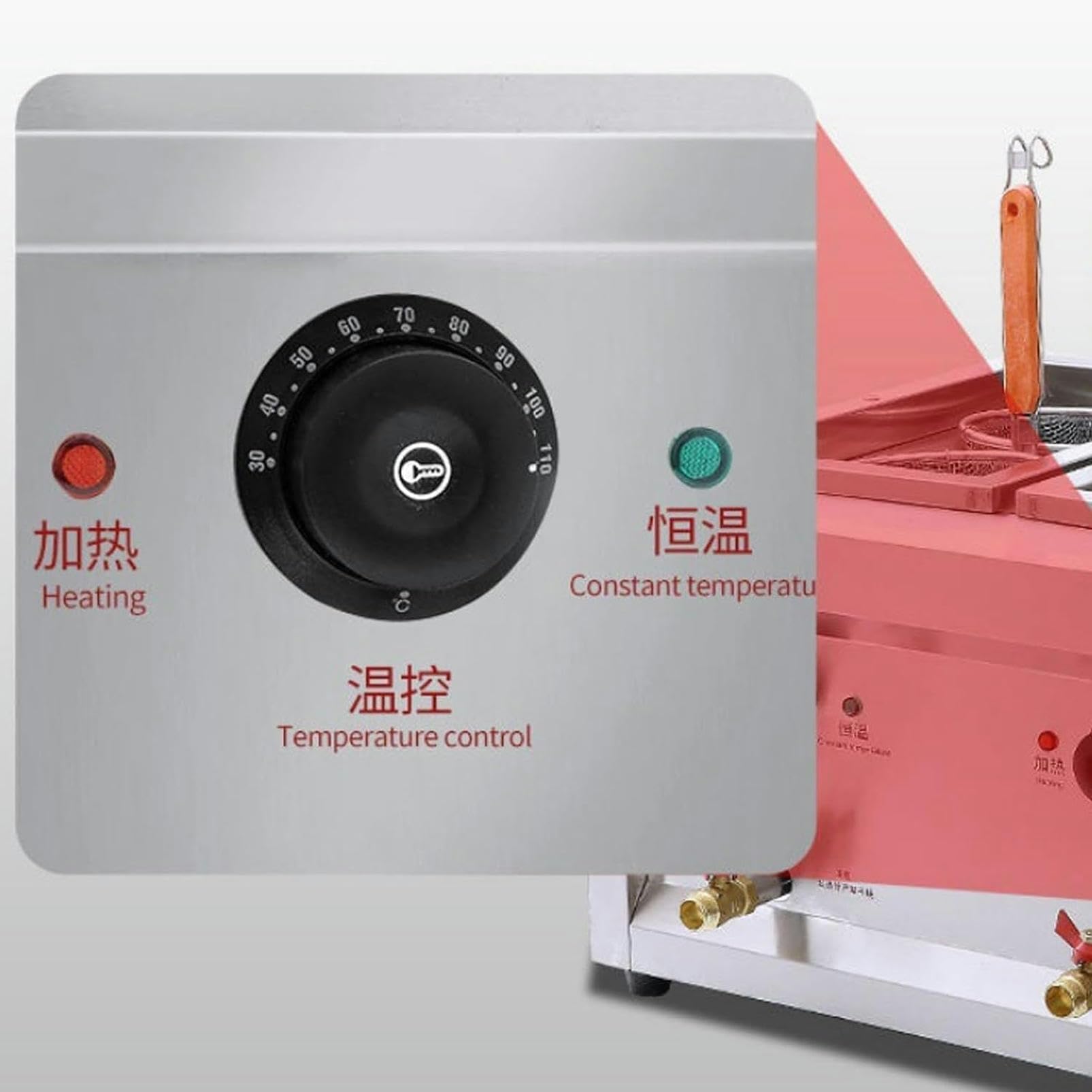 Cuocipasta con 2 cestelli filtranti, Macchina per la Cottura di Pasta elettrica in Acciaio Inossidabile da 2000 W, cuocipapa Veloce - Temperatura costante Automatica