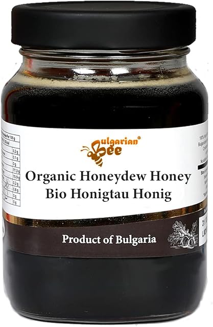 450 g Organic Raw Black Forest Bee Honey, Oak Forest Honeydew from Aphids