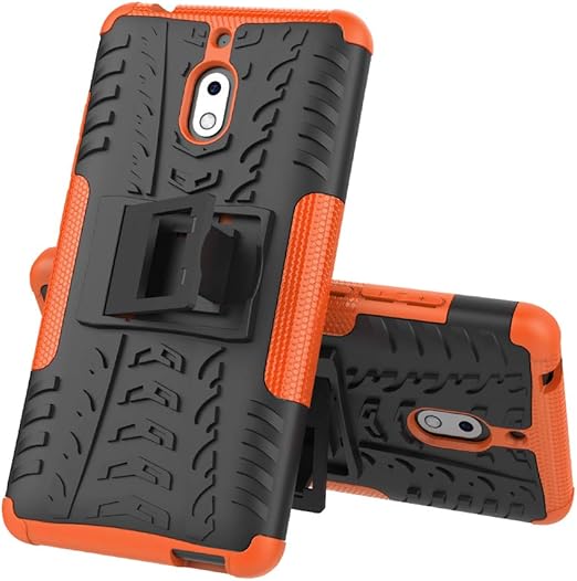 Amazon Com Pengchihaotian Case For Nokia 2 1 Ta 1080 Ta 1084 Ta 1086 Ta 1092 Ta 1093 With Kickstand Hard Pc Back Cover Soft Tpu Dual Layer Protection Phone Case Cover Orange Cell Phones Accessories