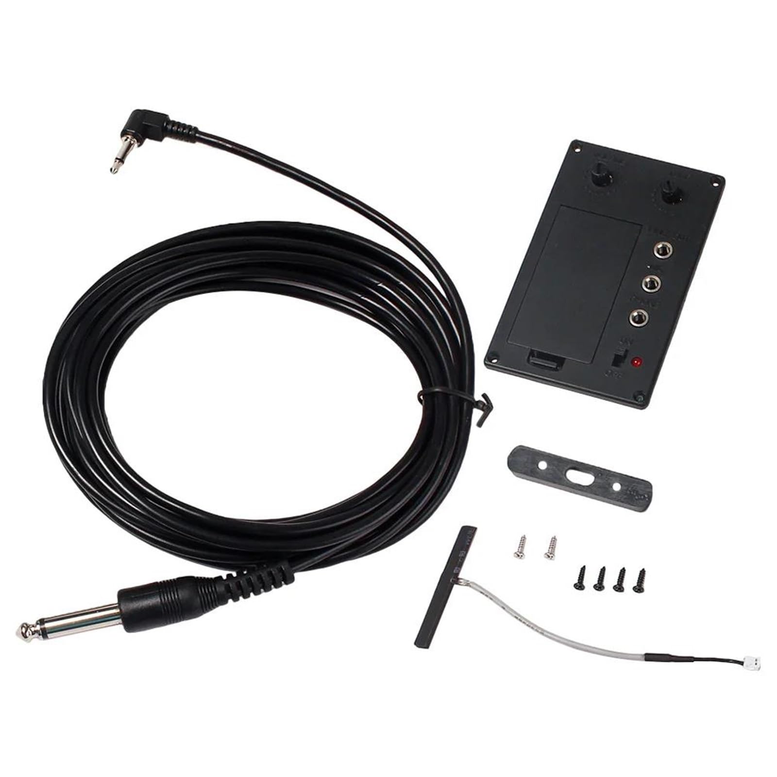 Professionale Accessori Per Violino 1 Set Di Pickup Per Violino Equalizzatore Preamplificatore Silenzioso Accessorio Nero Regolabile Leggero Portatile Rumore Eco