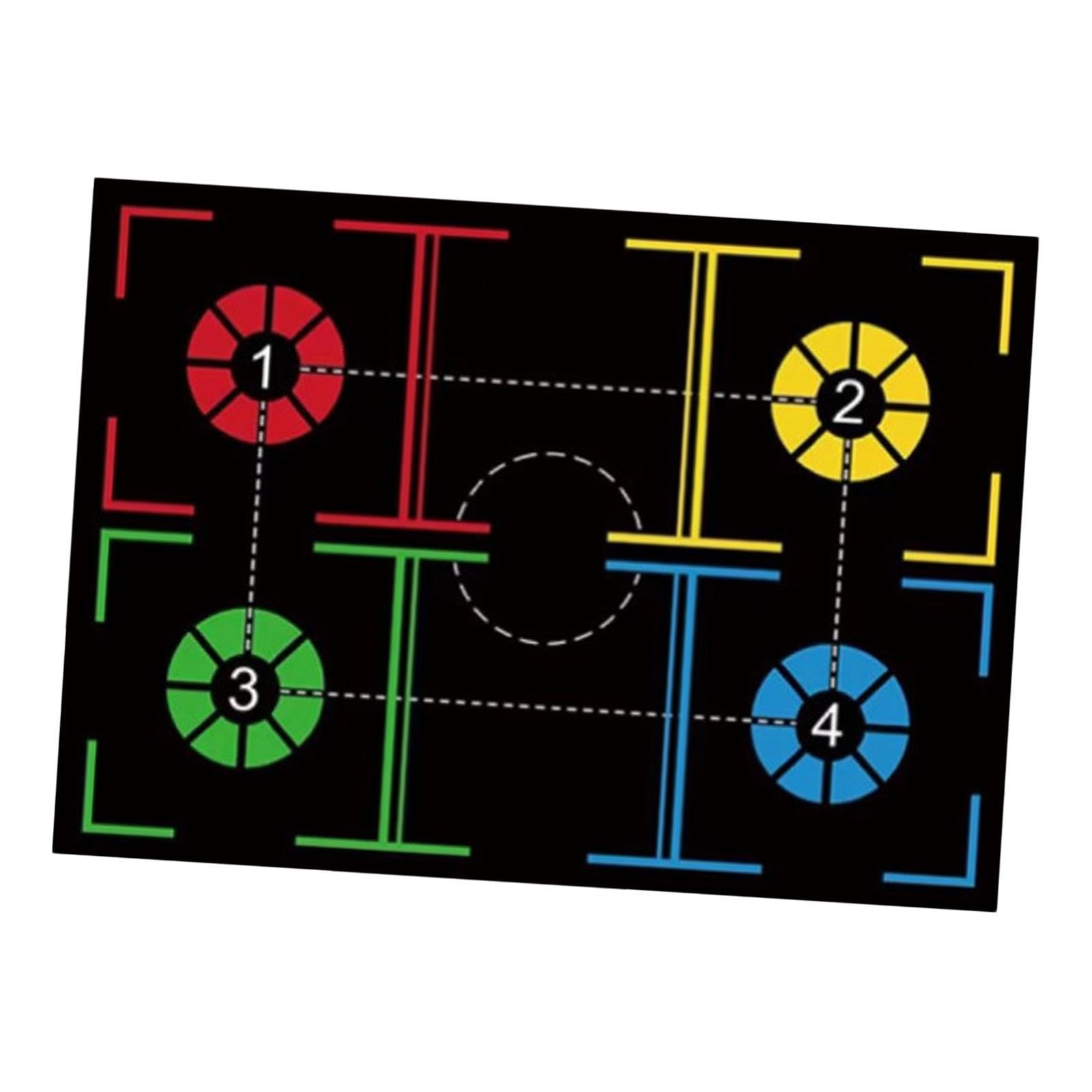 kowaku Basketball Training Mat Basketball Footwork Training Mat Dribbling Ball Enhance Agility Teaching Tool Exercise Mat for Sports, Style D