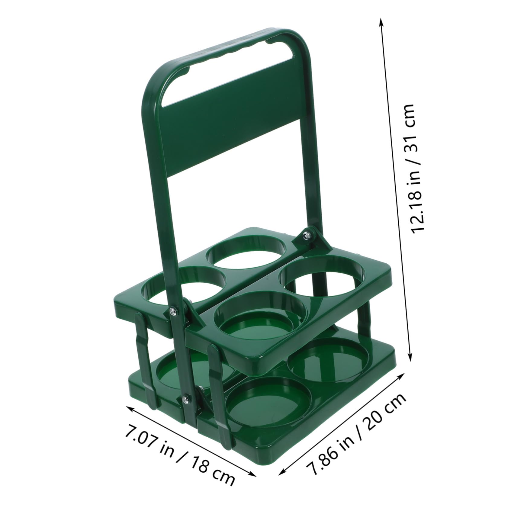 Cabilock Foldable Beer Basket Portable Drink Carrier with Classic Design for Picnic BBQ Daily Use Reusable Beverage Holder Compact Folding Storage for Bottles and Cans