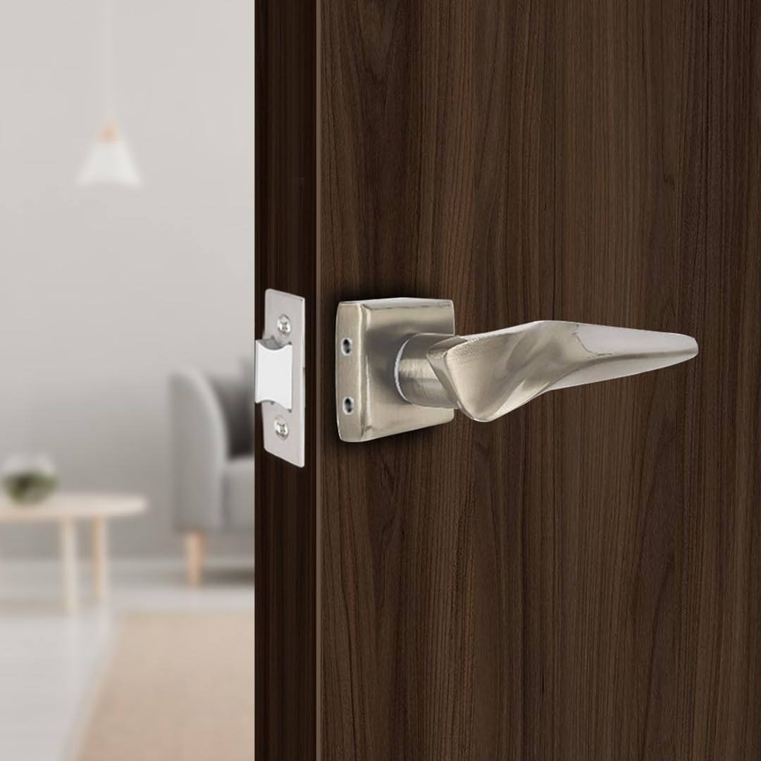 Link Vector Mortise Lock |for Bathroom & Balcony Door in Home/Office/Hotel | Heavy Duty Handle Set with 3 Keys |SS Finish|2 Years Warranty