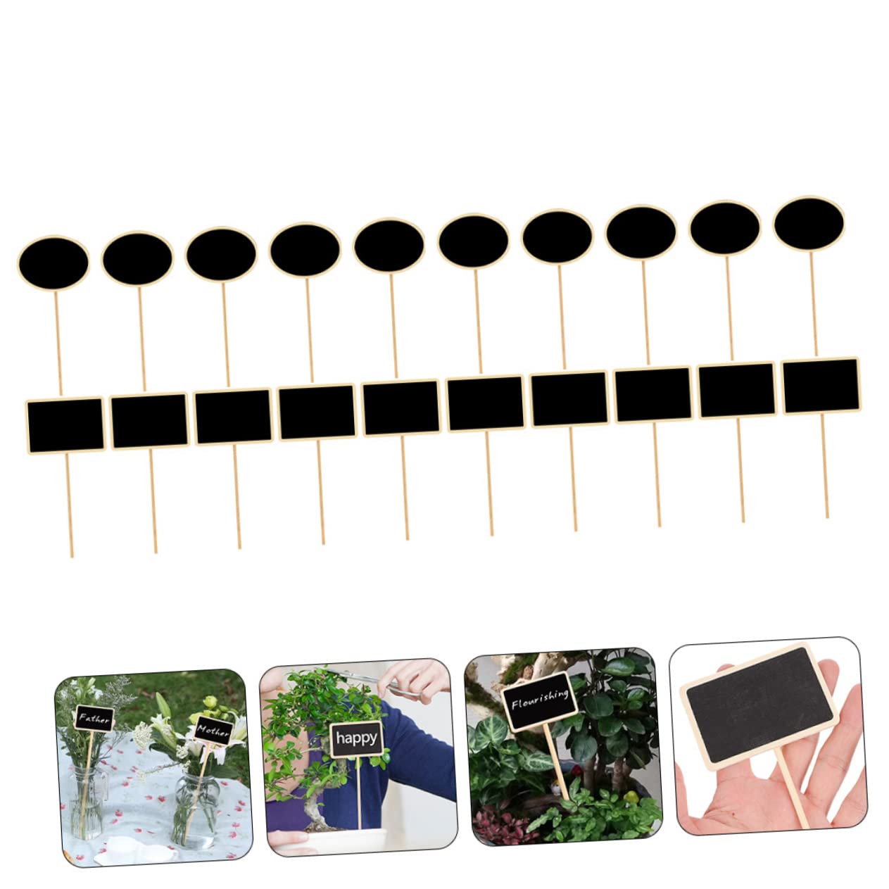 BESTonZON 3 Sätze Pflanzenschilder Etiketten Für Gartenpflanzen Langlebig Für Beschriftung Von Gemüse Und Kräutern Drinnen Und Draußen 20 Stück * 3