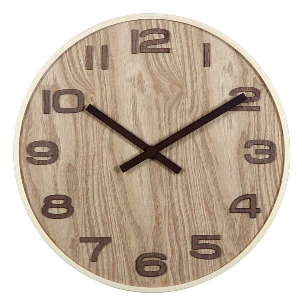 Wall Clock Home Wooden Clock, Quiet, Time Accurate, Environmentally Friendly, Energy Efficient, Durable, 12 Inches / 14 Inches / 16 Inches