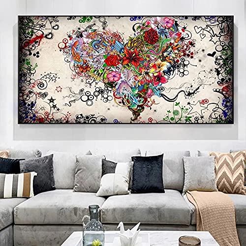 Art affiche et impression sur toile grand format 40x80cm motif floral