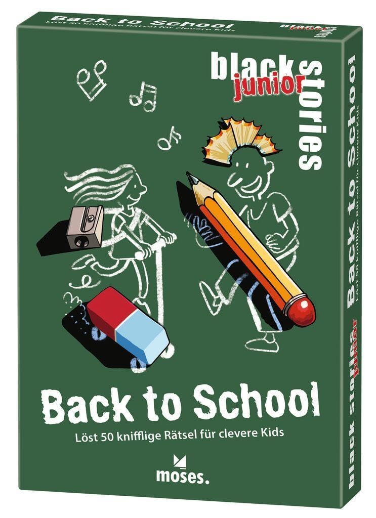 Moses 90705 Black Stories Junior - Finalmente In Vacanza! - Gioco Di Carte Per Viaggi, 100 Enigmi, Dagli 8 Anni, 2+ Giocatori - 2