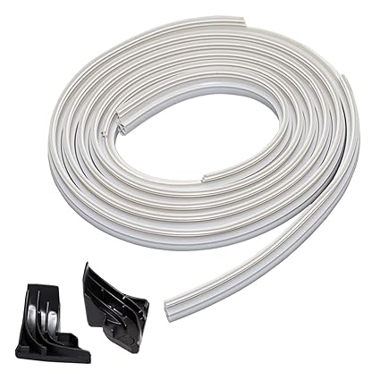 FBULWSEC Dishwasher Door Gasket Seal WD08X10057 with Right WD8X227 & Left WD8X228 Tub Corner Baffle, Compatible With GE Dishwasher Air Handler PS958908 WD08X10014