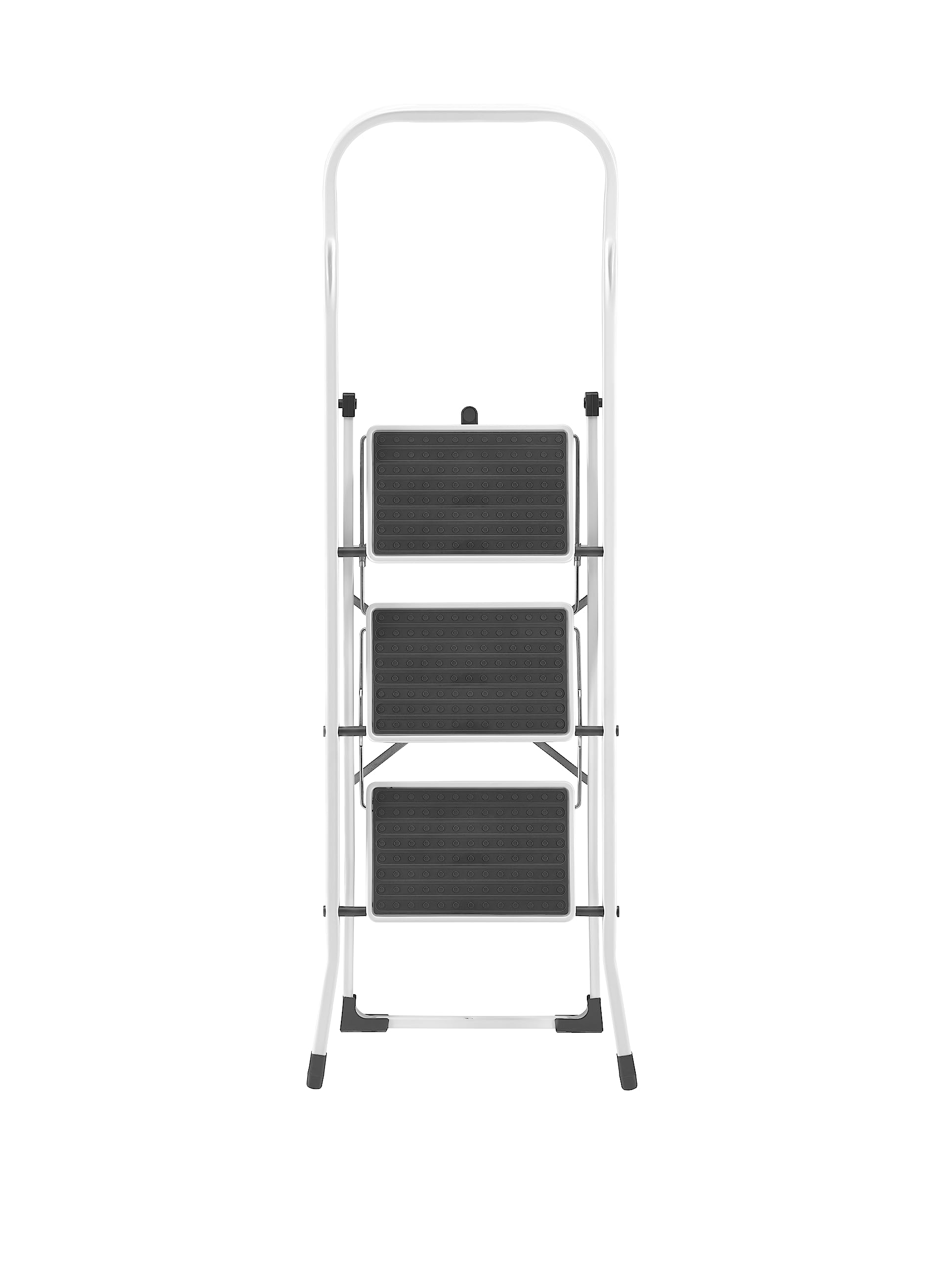 GIERRE Sgabello SUPERSTEP 3 gradini con parapetto alto in acciaio