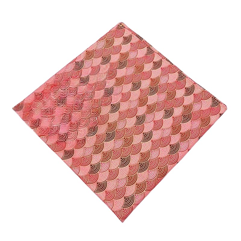 Style Bento Wrapping Cloth, 46-90CM 2PCS Blue Sea Wave wielokrotnego użytku tkanina do pakowania(Red,90 * 90cm)