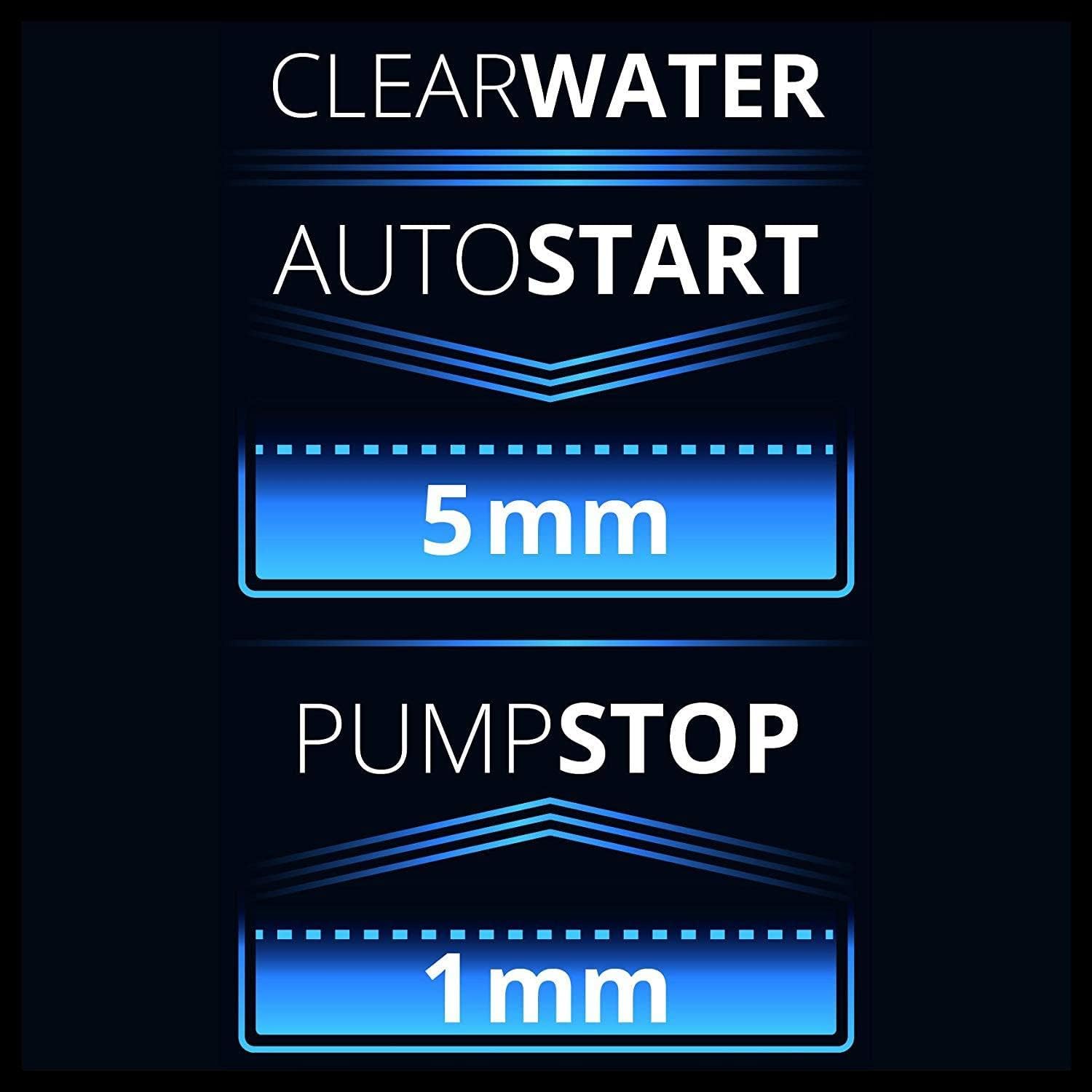 Einhell Klarwasserpume GE-SP 4390 N-A LL ECO (430 Watt, 9000 L/h, max. Förderhöhe 8 m, Anschluss 47,8 mm (G11/2 AG), Rückschlagventil, Kuse, Kunstoff-Edelstahl-Gää . Universalansch luss)