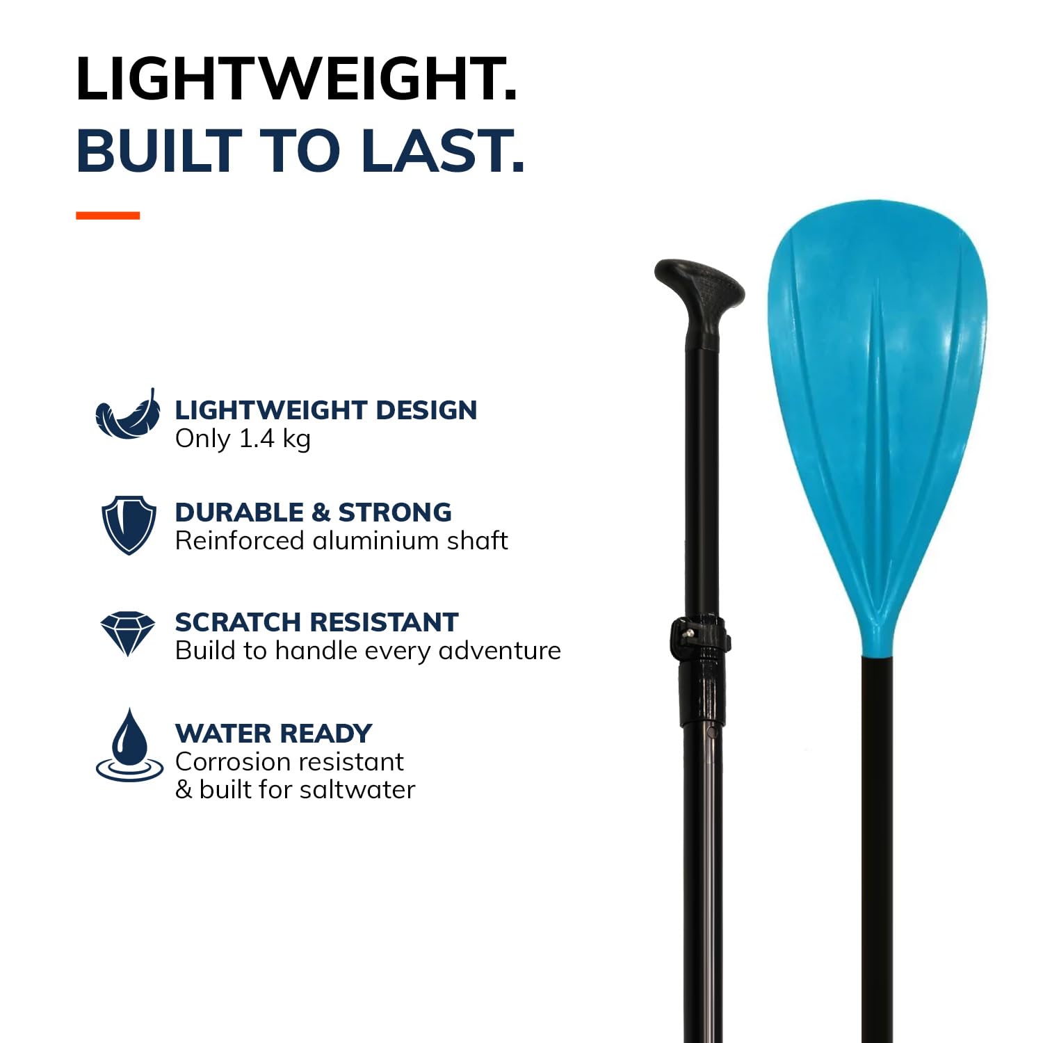 WOW Paddle Paddle 2 in 1 Paddle Rame Paddle Rame Staccabile 4 pezzi | Paddle Paddle Regolabile | Paddle Paddle Paddle Sup Facile da trasportare WalkOnWater