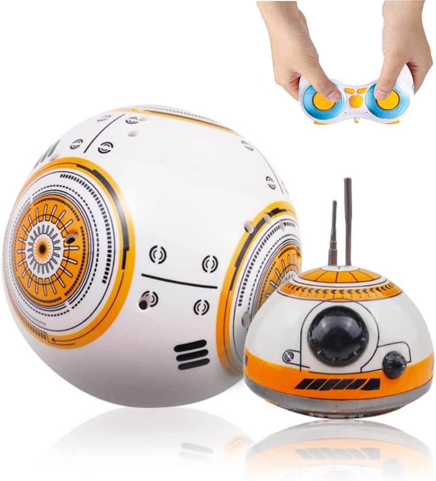 ERUSO Star Wars Juguetes RC BB-8 Robot 2.4G Control Remoto Robot Intelligent Robot para Niños, con Music Sound Action Figura Modelo De Regalo Juguetes