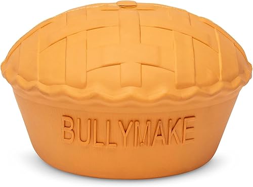 Miniatura 10 de BULLYMAKE Juguete para masticar de goma con hamburguesa con queso balístico para perros, juguete de goma para perros, hecho en Estados Unidos,