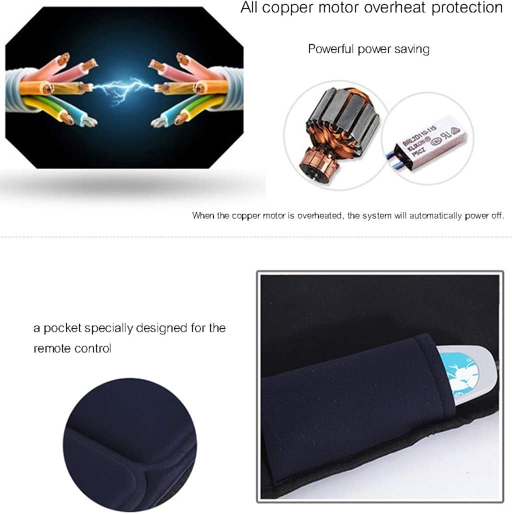 Colchón de masaje para la salud del cuerpo completo, estera de masaje multifuncional con terapia de calor, cojín plegable con vibración de calor relajante, estera de masaje para el hogar, estera de ma