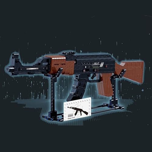 Miniatura 3 de Kit de construcción A47, modelo de exhibición de juguete simulado, 555 piezas, juguete de construcción MOC