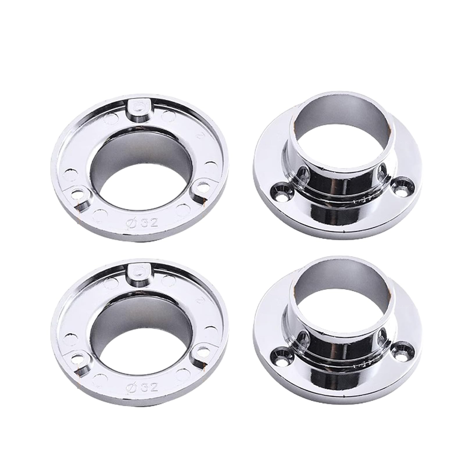 Nucelit 32 Flange Flange Connectors Resistant Closet Flange Connectors Wardrobe Joint For Long Service Stability Professional Furniture