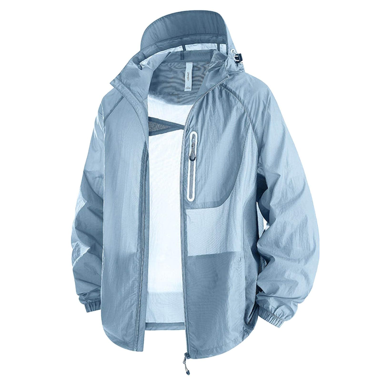 Genérico Camiseta Upf 50 Hombre - Chaqueta Informal Ligera Cortavientos Transpirable CóModa Para Deportes Al Aire Libre Y Viajes