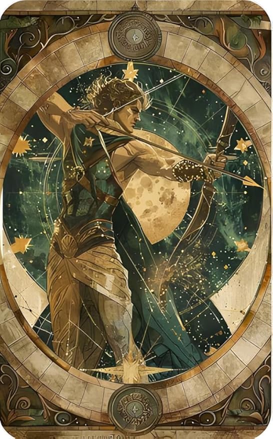 Twelve Constellations Sagitarius Zodiac Metal Tin Sign, Celestial Star Sign Home Decor, Retro Astrology Wall Art for Living Room, Bar, Mancave, Vintage Horoscope Plaque for Astrology Lovers 8x12 Inch