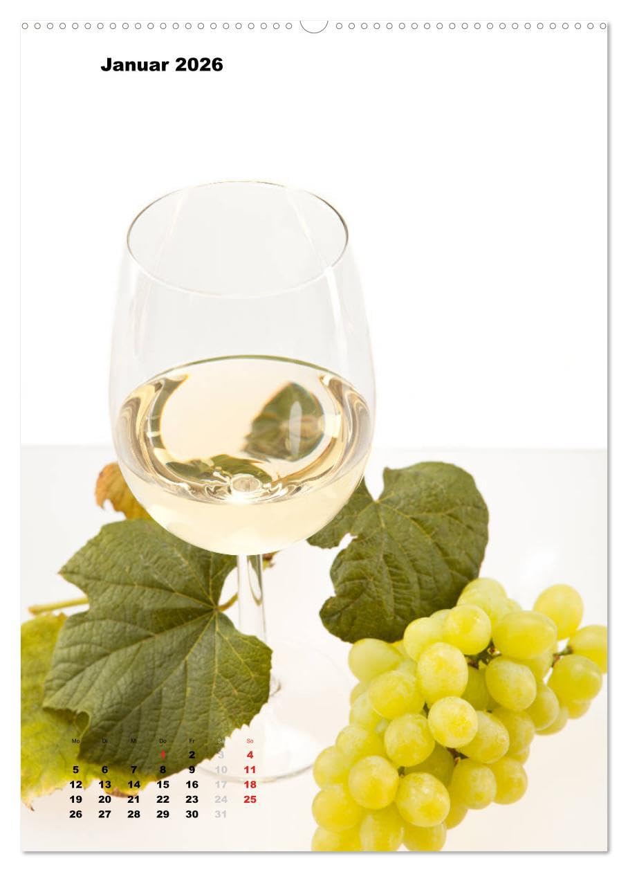 WeinTrauben 2026 (hochwertiger Premium Wandkalender 2026 DIN A2 hoch), Kunstdruck in Hochglanz: Wein und Weintrauben (CALVENDO Lifestyle)